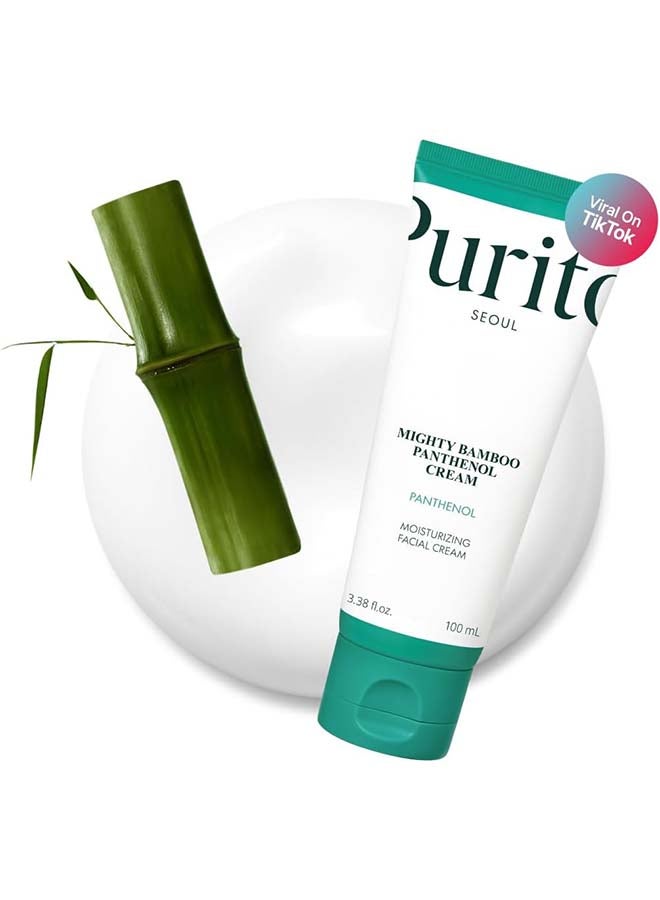 PURITO Mighty Bamboo Panthenol Cream Glow Cream Skin Barrier Repair All Skin Types Vegan 100ml - Image 1